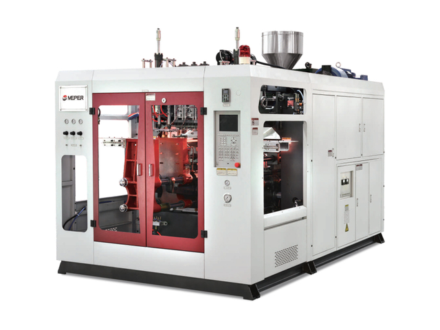 Máquina del moldeo por insuflación de aire comprimido del HDPE del envase del lubricante de China Meper 5L, máquina del moldeo por insuflación de aire comprimido de la botella