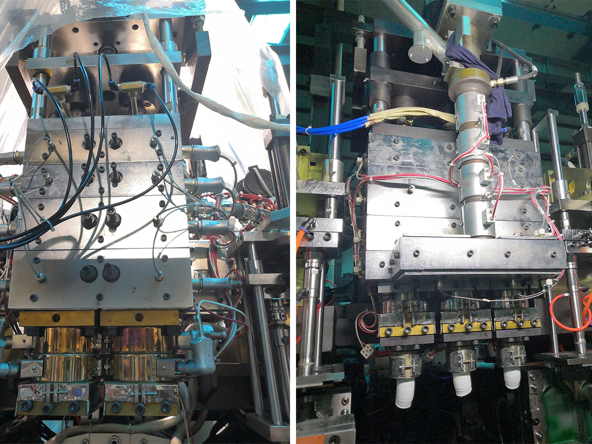 Máquina plástica del moldeo por insuflación de aire comprimido de la tira de la opinión de China Meper para las botellas del pesticida de 1 galón